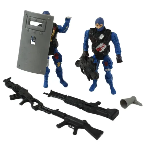 Police Pioneer: Set de poliție cu figurine și arme în două versiuni imaginea 2