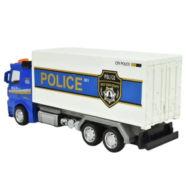Police Set: camion politie cu lumina si sunet in diverse versiuni 19cm 1 bucată imaginea 4
