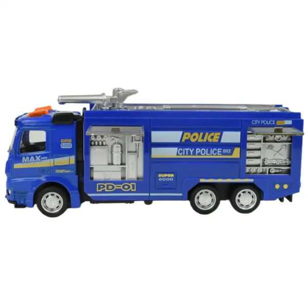 Police Set: camion politie cu lumina si sunet in diverse versiuni 19cm 1 bucată imaginea 8