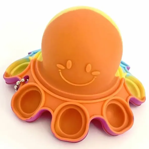 Pop it caracatiță breloc mai multe culori imaginea 2