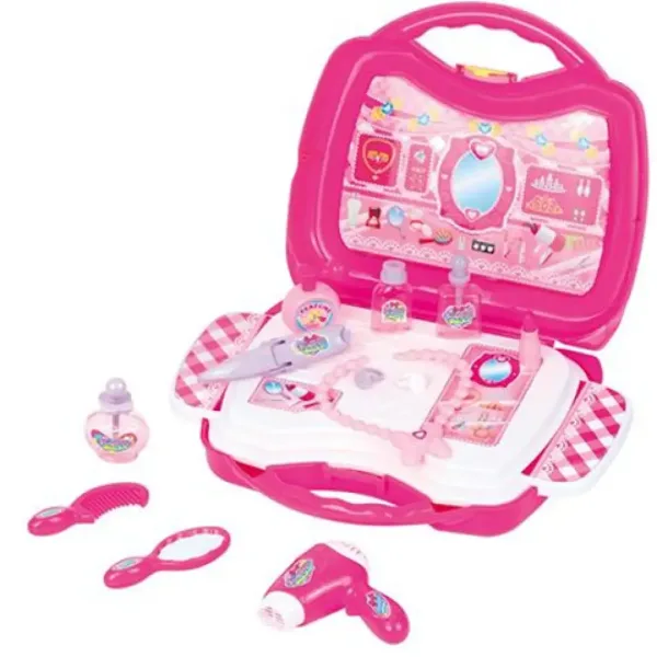 Pretty Princess pink set de înfrumusețare în geantă transportabilă cu accesorii imaginea 2