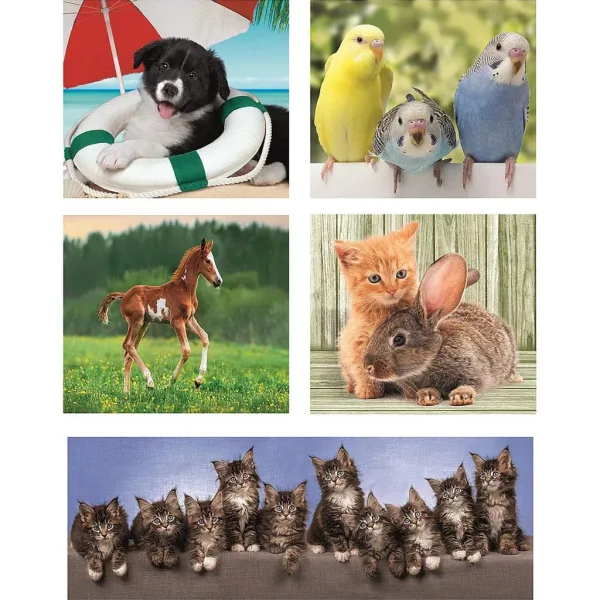 Prietenii animalelor 10 în 1 puzzle super color - Clementoni imaginea 2