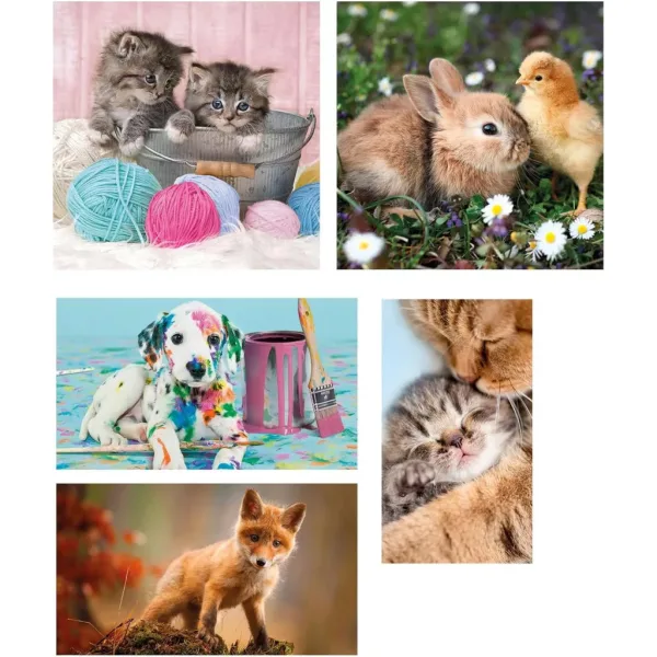 Prietenii animalelor 10 în 1 puzzle super color - Clementoni imaginea 3