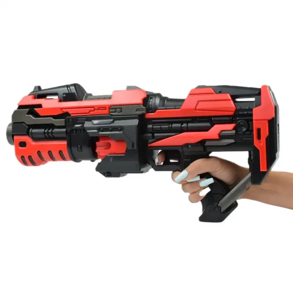 Pro Attack: Pistol electronic cu burete și cartușe 45cm imaginea 6