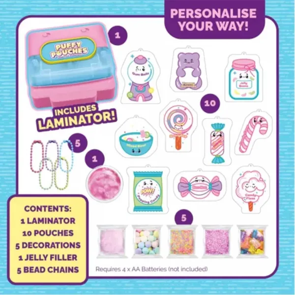 Puffy Pouches: Set de design Pufi charm - dulciuri imaginea 2
