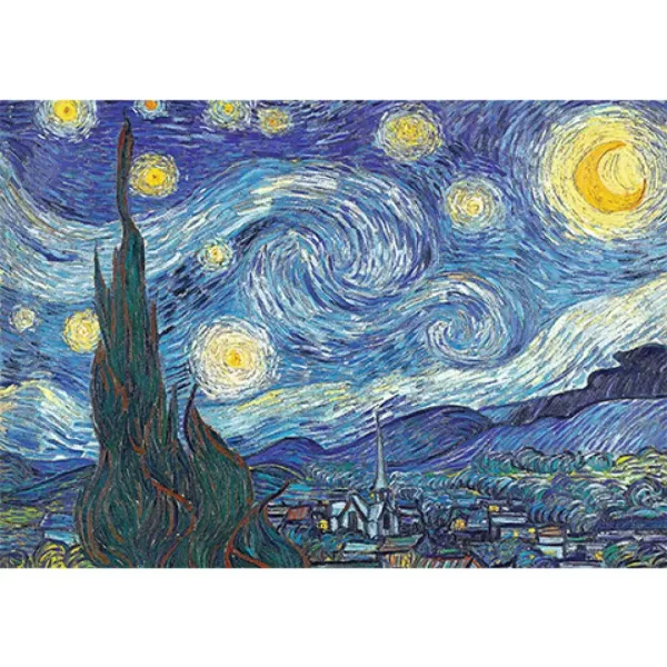 Puzzle cu 1000 de piese noaptea înstelată - Trefl imaginea 2