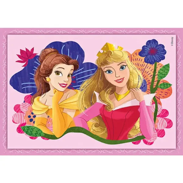 Puzzle cu prințese Disney 4 în 1 - Clementoni imaginea 3