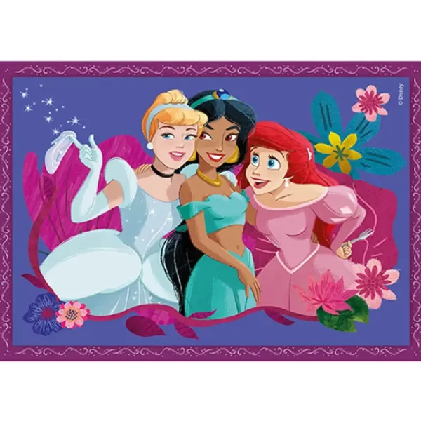 Puzzle cu prințese Disney 4 în 1 - Clementoni imaginea 5