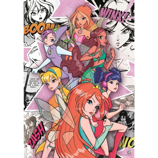 Perechea de zâne Winx 500 de piese puzzle - Clementoni imaginea 2