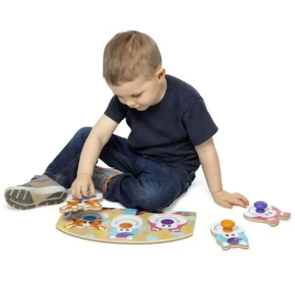Puzzle fermă lemn uriaș - Melissa & Doug imaginea 3
