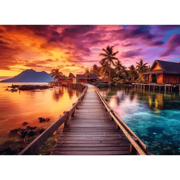 Puzzle insula paradisiacă 1000 de piese – Trefl imaginea 2