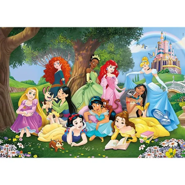 Puzzle Super Color Disney Prințese 104buc - Clementoni imaginea 2
