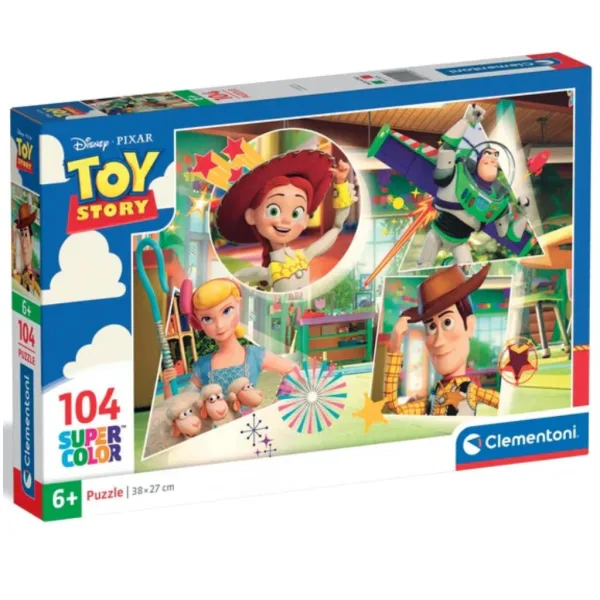 Puzzle Super Color Toy Story 104 piese - Clementoni imaginea 1