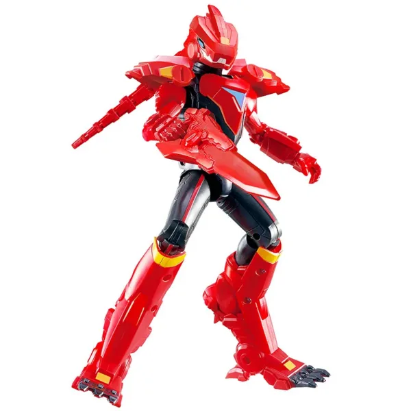 Quantum Heroes: Figurina de acțiune Dinoster Lucio cu armură roșie de 20 cm imaginea 3