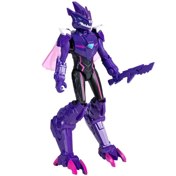 Quantum Heroes: Figurina de acțiune Dinoster Trina cu armură violetă de 20 cm imaginea 3