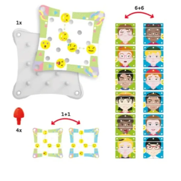 Quercetti: Fă o față (Make a Face) puzzle imaginea 3