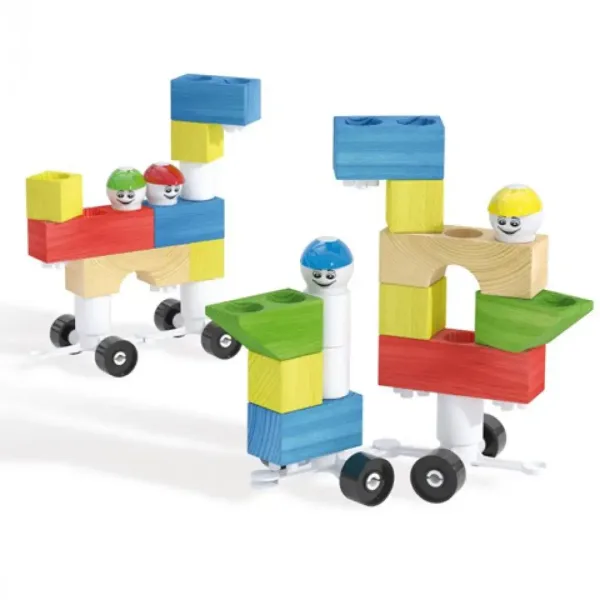 Quercetti: Modi Bloc Premium lemn şi plastic jucărie creativă 30 bc imaginea 4