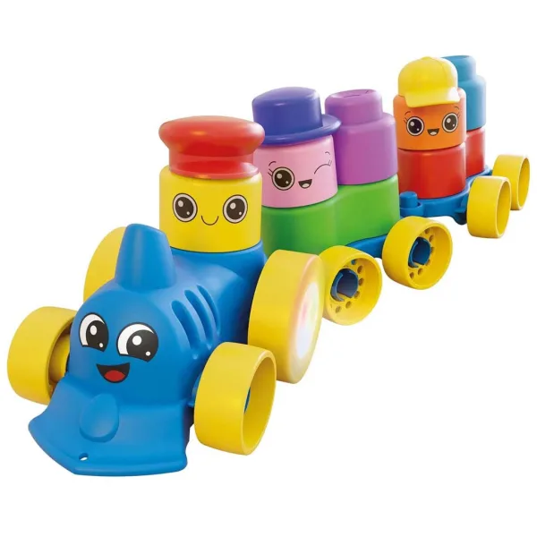 Quercetti: Momy Soft Train tren cu cuburi moi, 25 de piese imaginea 2