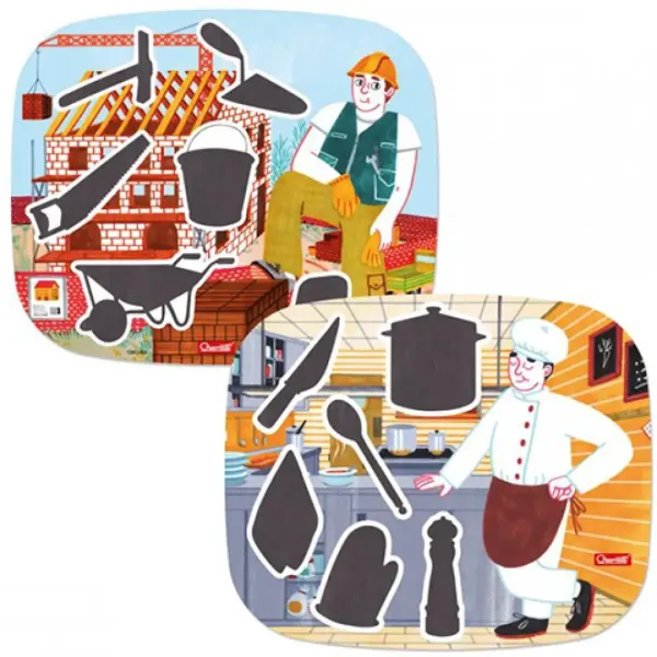 Quercetti: Montessori ocupații puzzle magnet set 3 bucăți imaginea 4