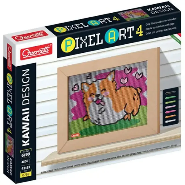Quercetti: Pixel Art 4 Kawaii Corgi imaginea 1