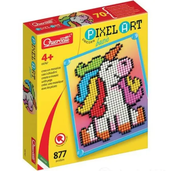 Quercetti: Pixel Art Unicorn biluțe imaginea 1
