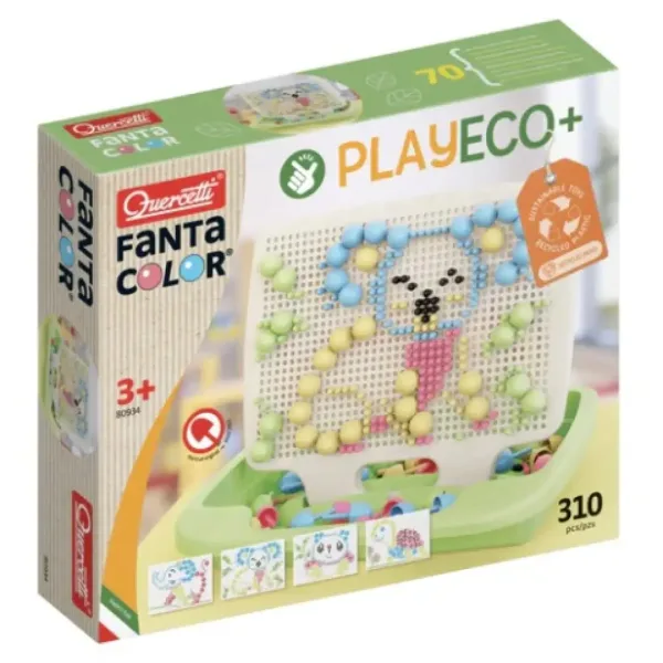 Quercetti: Play Eco Fanta Color 310 bucăți biluțe set imaginea 1