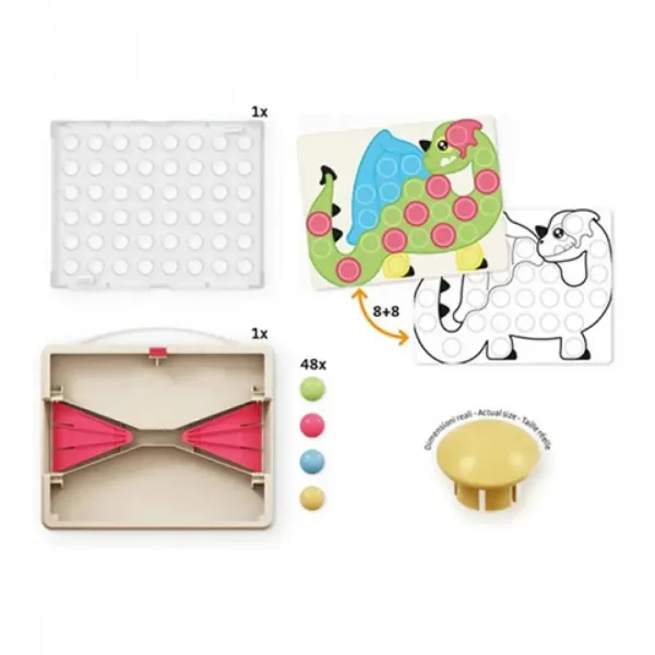 Quercetti: Play Eco Fantacolor junior set biluțe 58 bucăți imaginea 4