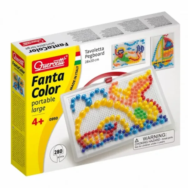 Quercetti: Set colorat rechin cu bilute de 280 bucati  imaginea 1