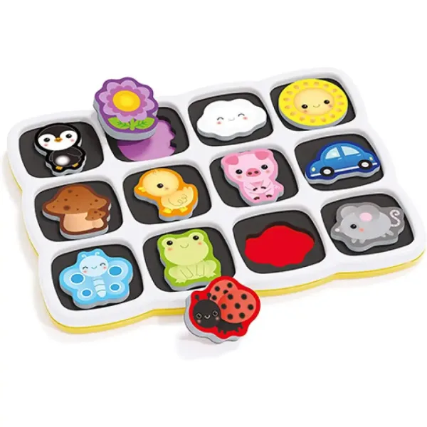 Quercetti: Smart puzzle magnetic primele cuvinte și culori imaginea 2