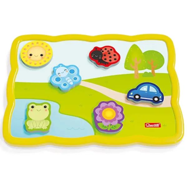 Quercetti: Smart puzzle magnetic primele cuvinte și culori imaginea 3