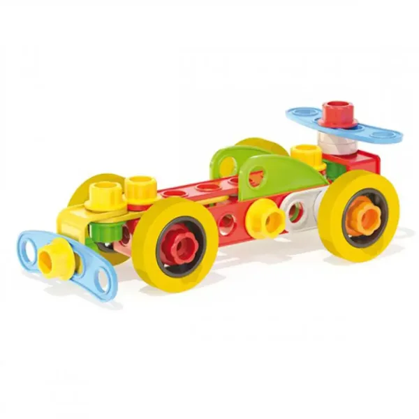 Quercetti: Techno Jumbo vehicule set creativ 76 bucăți imaginea 4