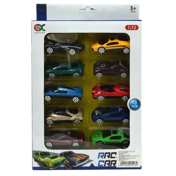 Racing Car: 10 bucăți set mașină de curse 6cm 1/72 imaginea 5