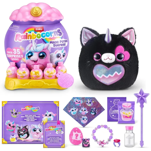 Rainbocorns: Magic Potion Surprise figură de pluș cu poțiune magică surpriză, disponibilă în mai multe variante, 1buc imaginea 3