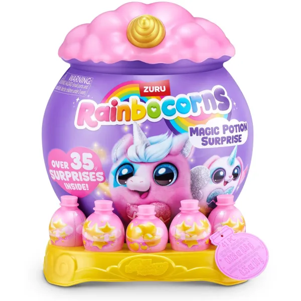 Rainbocorns: Magic Potion Surprise figură de pluș cu poțiune magică surpriză, disponibilă în mai multe variante, 1buc imaginea 1