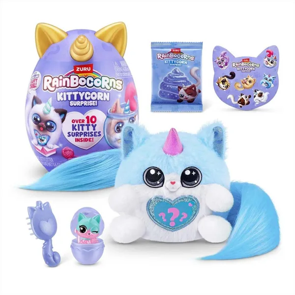 Rainbocorns: Pocket Kittycorn surpriză pisicuță plușată în mai multe variante 1buc imaginea 5