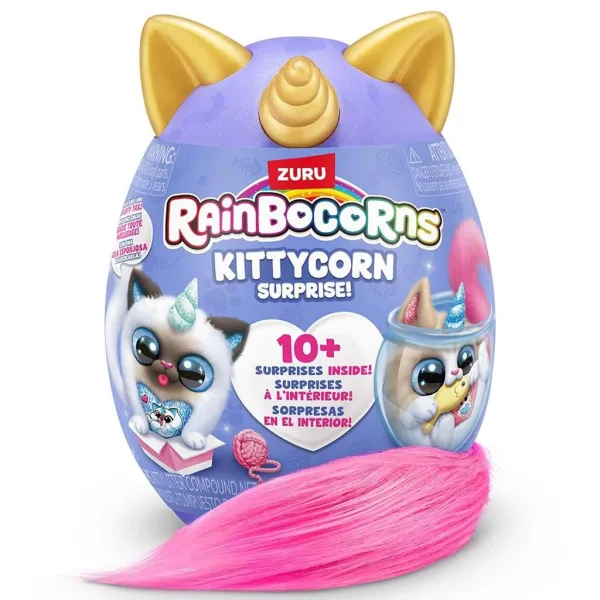 Rainbocorns: Pocket Kittycorn surpriză pisicuță plușată în mai multe variante 1buc imaginea 1