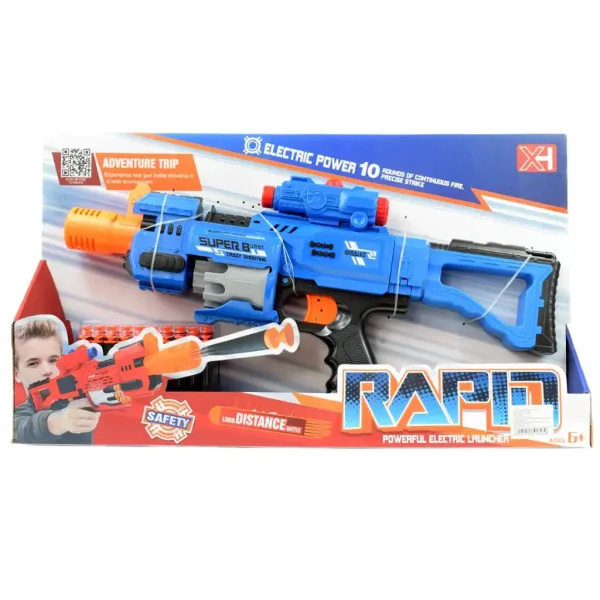 Rapid Launcher: Pistol electric cu burete cu 20 de cartușe 49cm imaginea 8