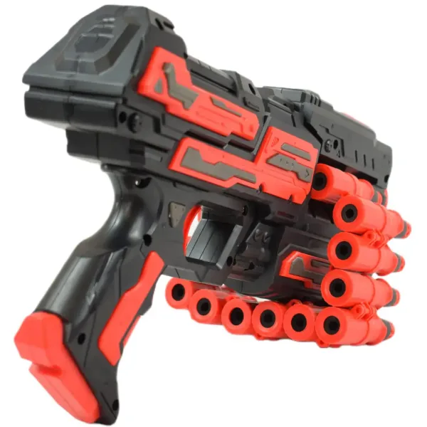 Rattle Belt Track Pro: Armă de burete cu magazie și cartușe cu o rază de tragere de 18 metri imaginea 2