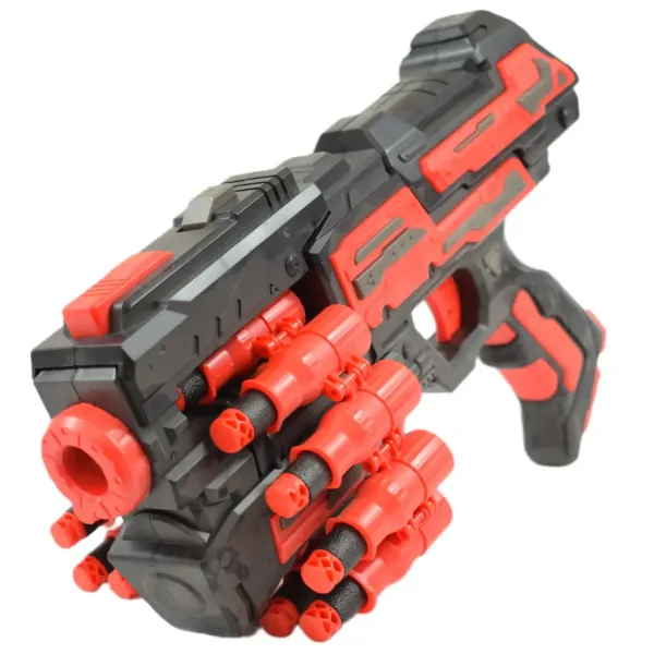Rattle Belt Track Pro: Armă de burete cu magazie și cartușe cu o rază de tragere de 18 metri imaginea 3