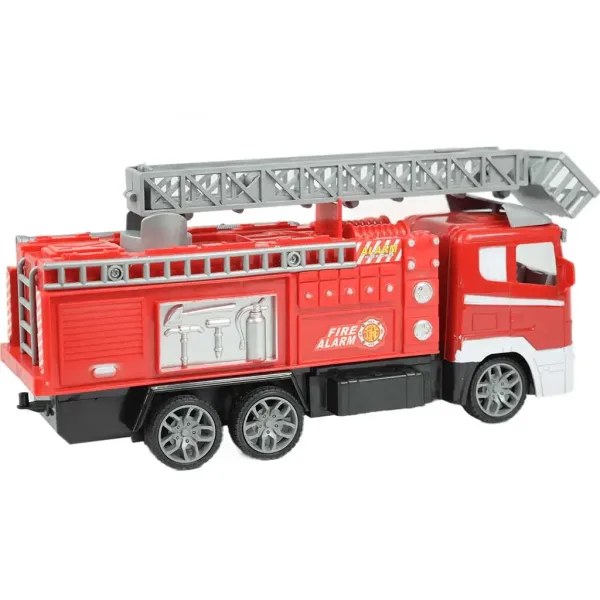 RC Camion de pompieri cu coș de ridicare cu telecomandă cu efecte de lumină scară 1/24 27MHz 30cm imaginea 2