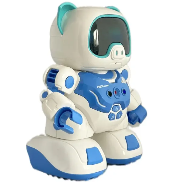 RC robot interactiv dansator porc cu telecomandă și cu efecte de lumina si sunet 20cm imaginea 3