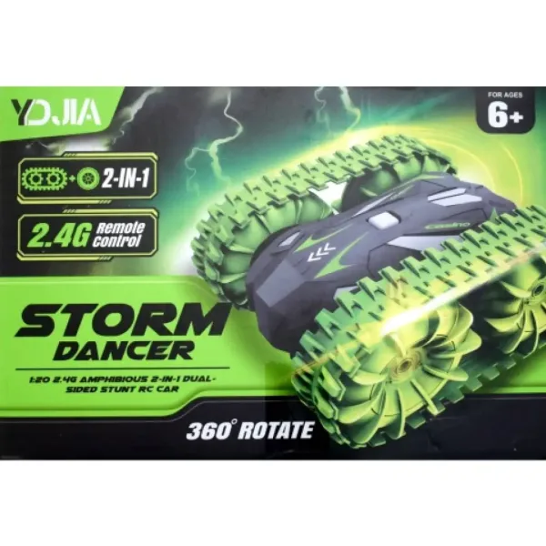 RC Storm Dancer 360: vehicul amfibiu cu telecomandă 2 în 1 cu șenile 2.4GHz în mai multe variante imaginea 2