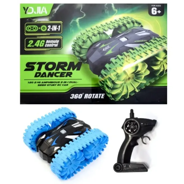 RC Storm Dancer 360: vehicul amfibiu cu telecomandă 2 în 1 cu șenile 2.4GHz în mai multe variante imaginea 3