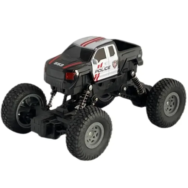 RC Telecomandă 4WD masina alpinist a politiei la scara 1/18 21cm imaginea 2