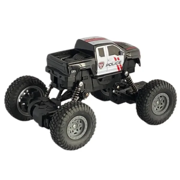 RC Telecomandă 4WD masina alpinist a politiei la scara 1/18 21cm imaginea 3