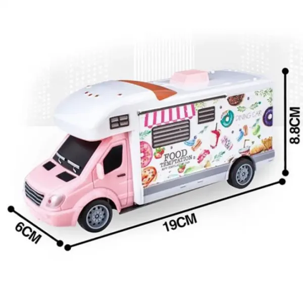 RC vehicul transport mâncare cu telecomandă și lumini 27MHz 1/32 imaginea 2