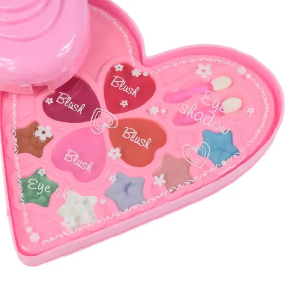 S&Lí Cosmetics: Paleta de machiaj și unghii premium într-o cutie cu trei niveluri în formă de inimă imaginea 5