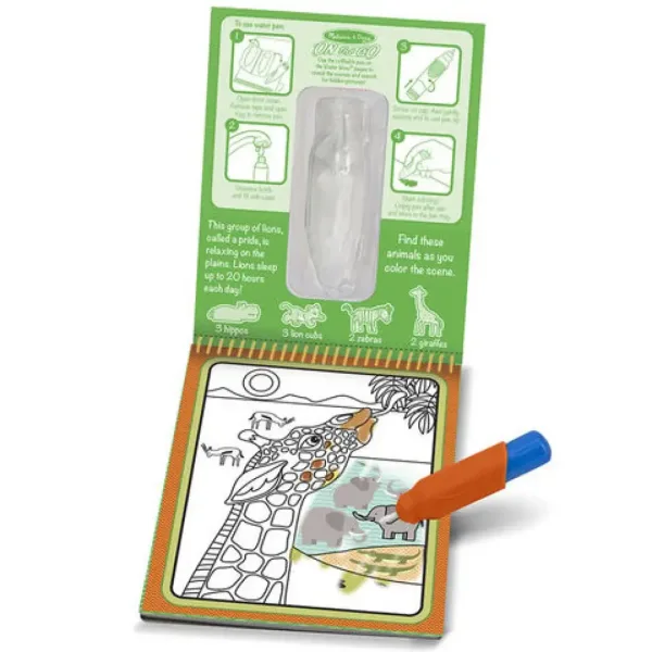 Safari desenare cu apă joc creativ - Melissa & Doug imaginea 2