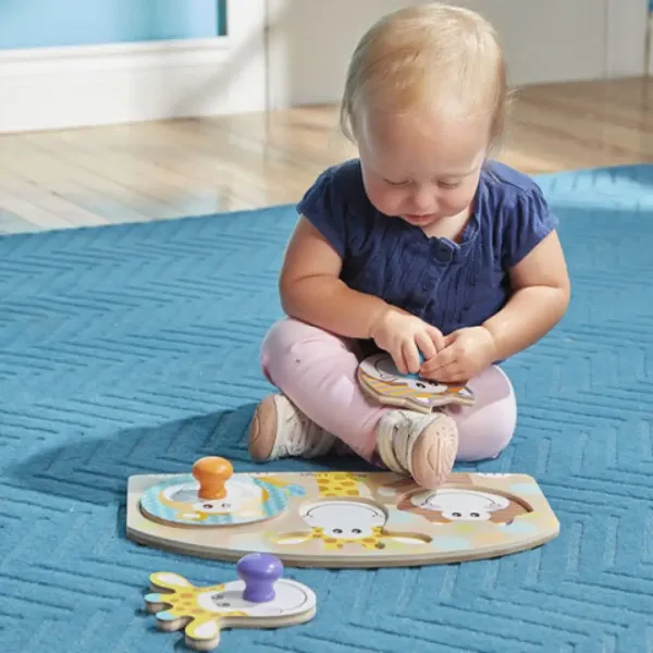 Safari puzzle lemn - Melissa & Doug imaginea 3