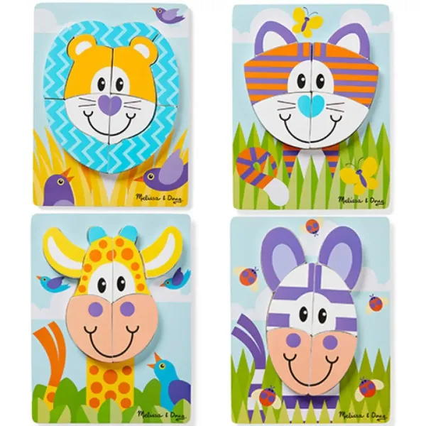 Safari puzzle uriaș din lemn - Melissa & Doug imaginea 2